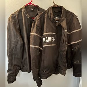 Harley Davidson vented jacket with zip in liner.